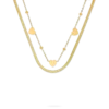 Sale Bijou Brigitte Collana stratificata - Steel Hearts