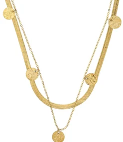 Clearance Bijou Brigitte Collana stratificata - Steel Plates