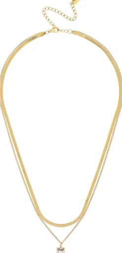 Discount Bijou Brigitte Collana stratificata - Steel Rectangle