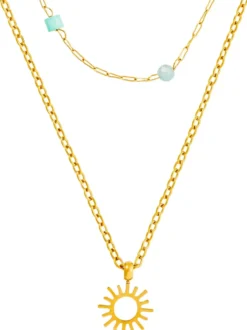 Online Bijou Brigitte Collana stratificata - Steel Sun
