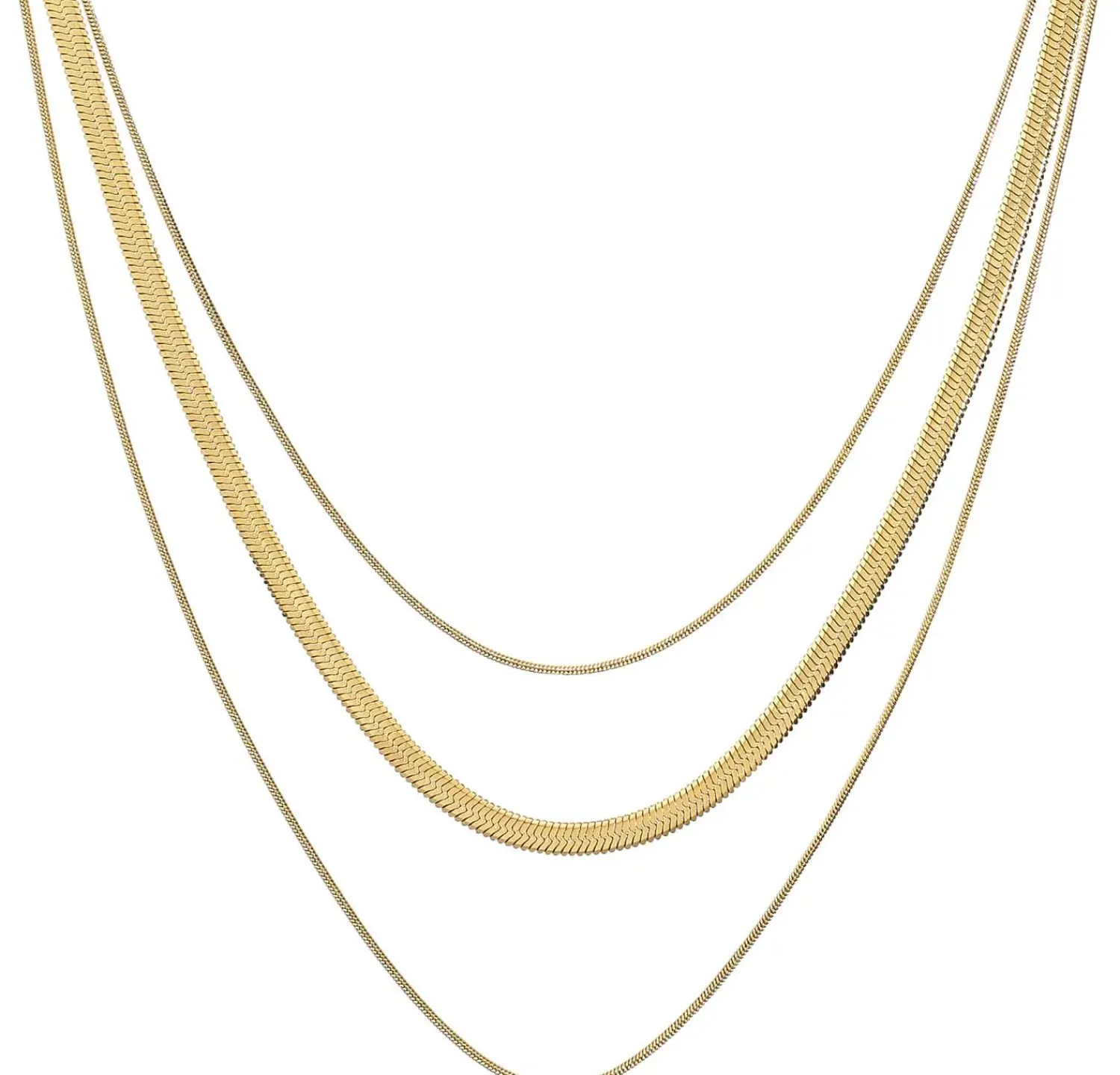 Outlet Bijou Brigitte Collana stratificata - Steel Spark