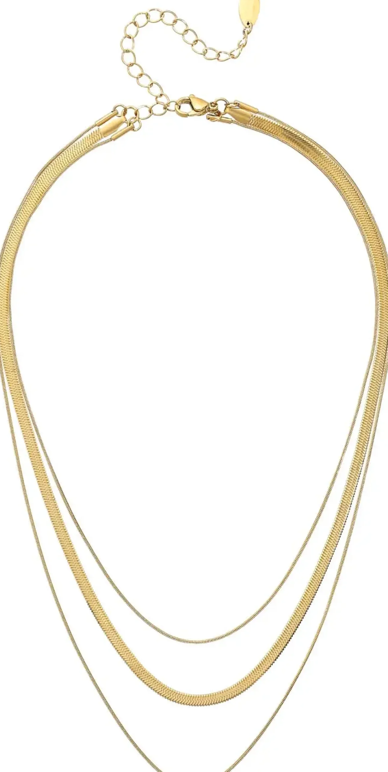 Outlet Bijou Brigitte Collana stratificata - Steel Spark
