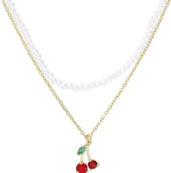 Clearance Bijou Brigitte Collana stratificata - Sweet Cherry