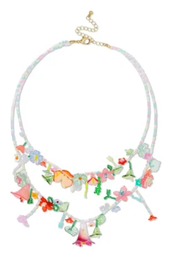 Online Bijou Brigitte Collana stratificata - Vibrant Flowers