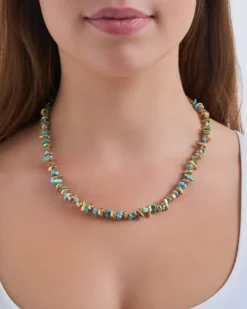 Outlet Bijou Brigitte Collana - Turquoise Gold