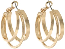 Best Bijou Brigitte Creole - Funny Gold