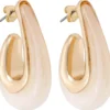Best Bijou Brigitte Creoli - Beige Marble
