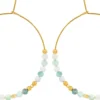 Hot Bijou Brigitte Creoli - Green Amazonite
