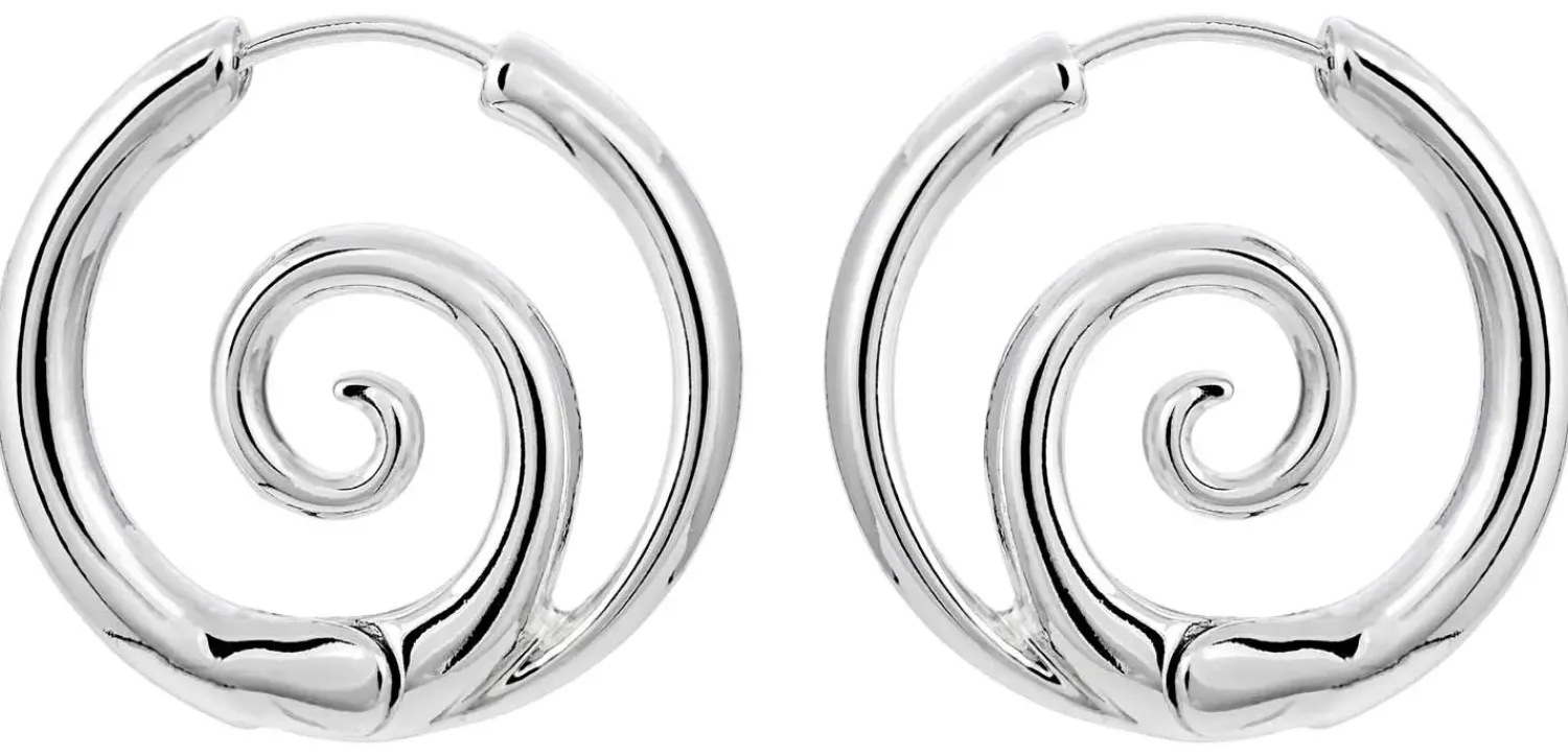 New Bijou Brigitte Creoli - Silver Spirals