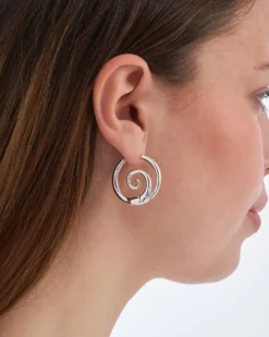 New Bijou Brigitte Creoli - Silver Spirals