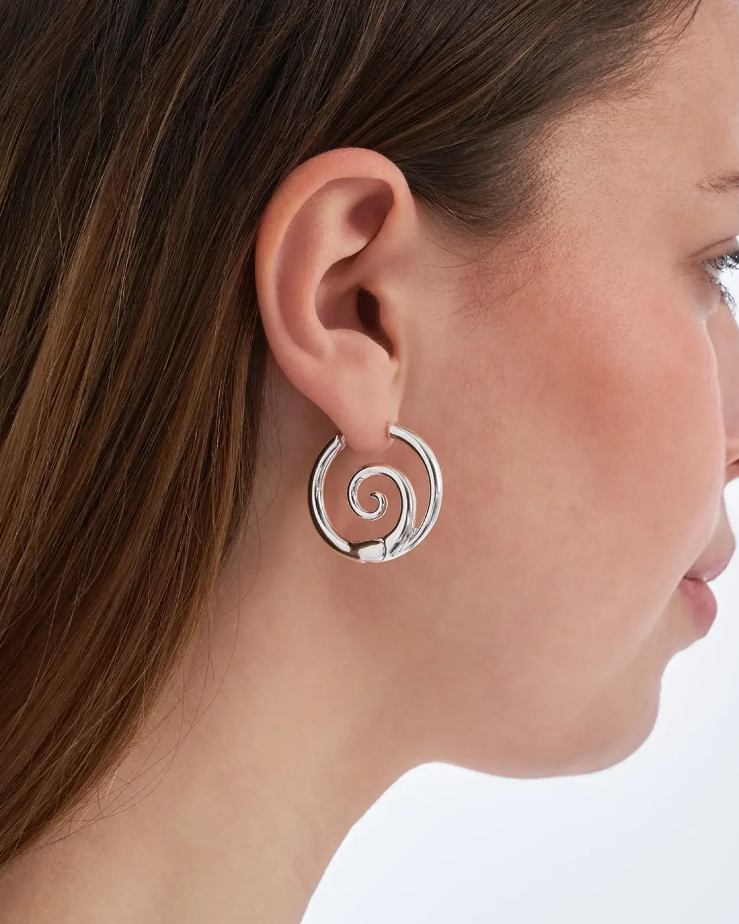 New Bijou Brigitte Creoli - Silver Spirals