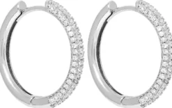 Clearance Bijou Brigitte Creoli - Silver Zirconias