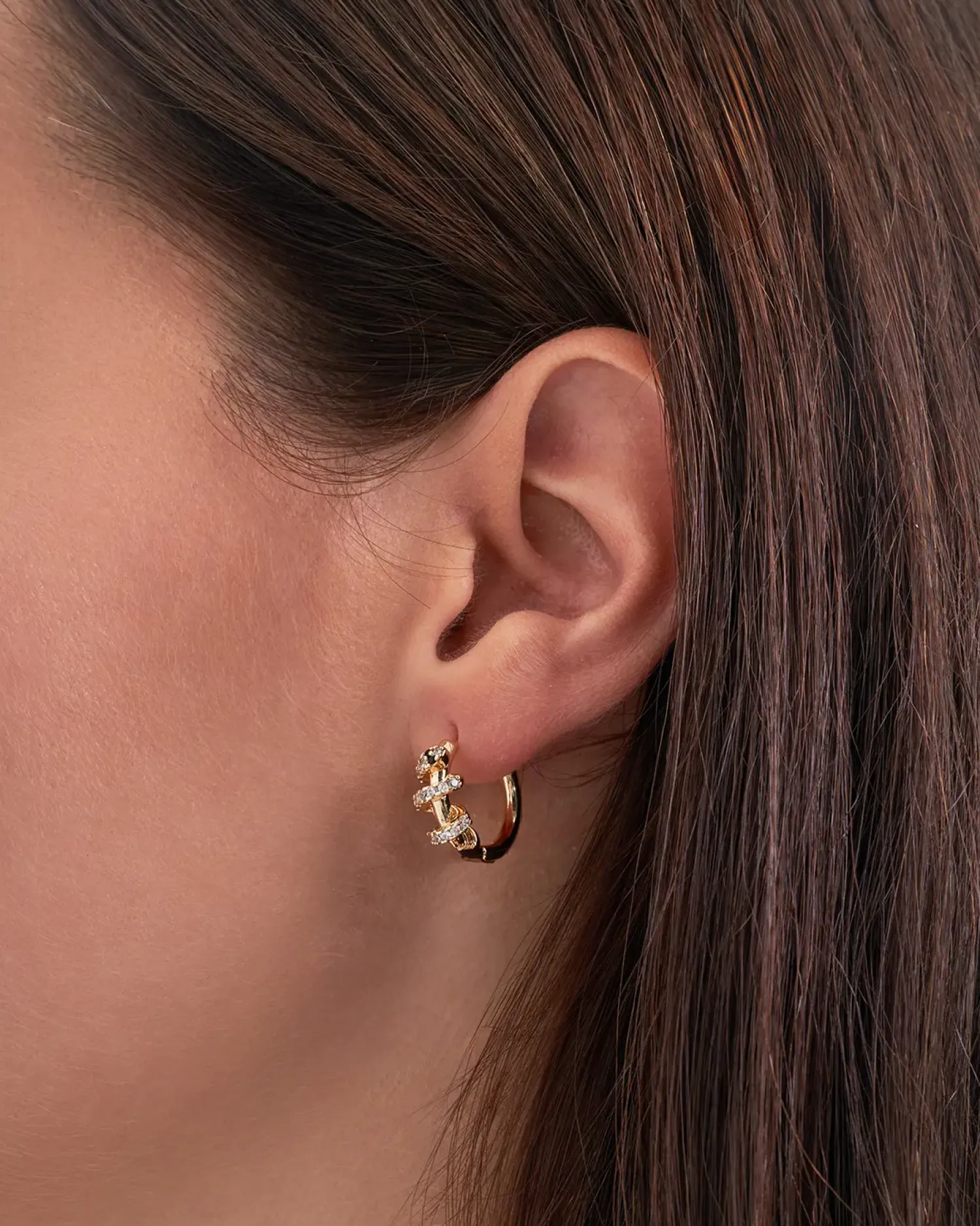Sale Bijou Brigitte Creoli - Zirconia Twirl