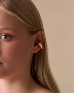 Discount Bijou Brigitte Earcuff - Puffy Gold