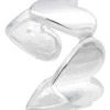 Hot Bijou Brigitte Earcuff - Silver Hearts
