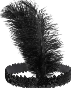 Clearance Bijou Brigitte Fascia per capelli - Black Sequins