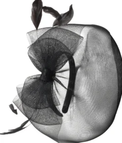 New Bijou Brigitte Fascinator - Black Beauty