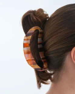 Hot Bijou Brigitte Fermaglio per capelli - Marble Brown