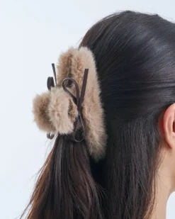 Clearance Bijou Brigitte Fermaglio per capelli - Taupe Fuzz