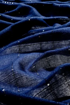 Hot Bijou Brigitte Foulard - Blue Sequins