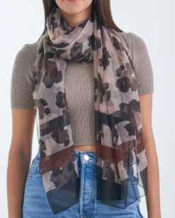 Outlet Bijou Brigitte Foulard - Brown Print