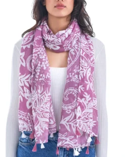 Clearance Bijou Brigitte Foulard - Lavender Dream