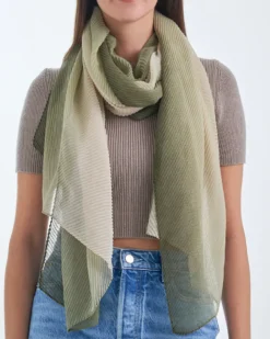 Outlet Bijou Brigitte Foulard - Pleated Green