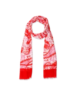 New Bijou Brigitte Foulard - Red Paisley
