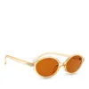 Online Bijou Brigitte Occhiali da sole - Beige Oval