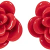Best Bijou Brigitte Orecchini a clip - Cherry Flower