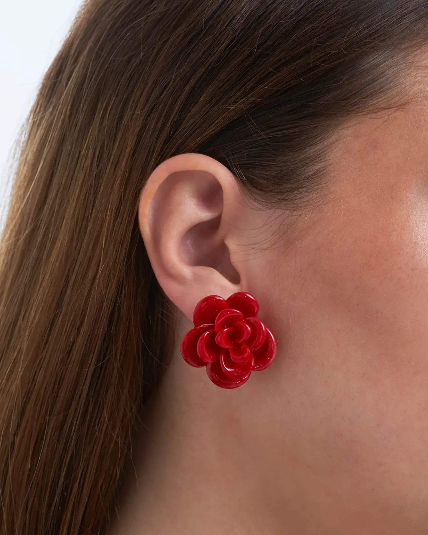 Best Bijou Brigitte Orecchini a clip - Cherry Flower
