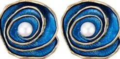 Discount Bijou Brigitte Orecchini a clip - Floral Spiral