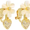 Clearance Bijou Brigitte Orecchini a clip - Flower Charm