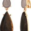 New Bijou Brigitte Orecchini a clip - Gem Teardrops
