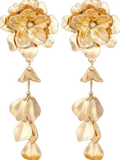 Best Bijou Brigitte Orecchini a clip - Golden Flower