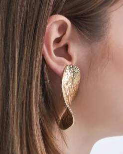 Clearance Bijou Brigitte Orecchini a clip - Golden Leaf