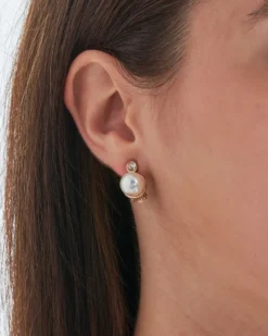Outlet Bijou Brigitte Orecchini a clip - Golden Pearl