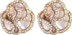Outlet Bijou Brigitte Orecchini a clip - Grey Shimmer