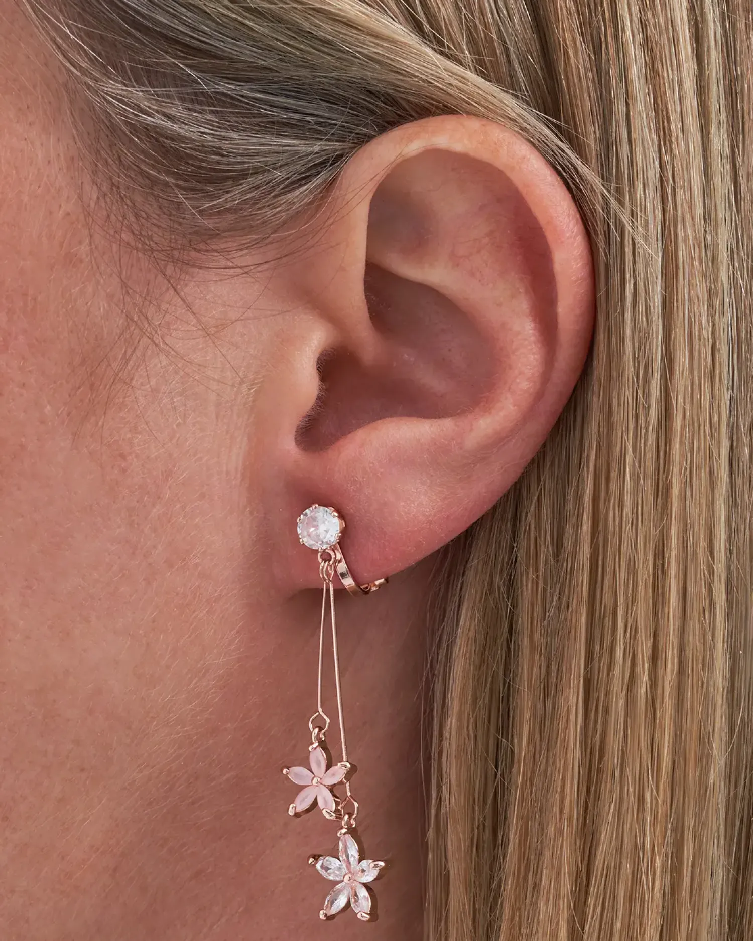 Bijou Brigitte Orecchini a clip - Rose Blossom