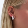 New Bijou Brigitte Orecchini a clip - Silver Creole