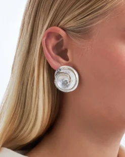 Discount Bijou Brigitte Orecchini a clip - Silver Shells