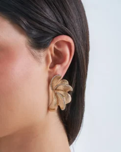 Hot Bijou Brigitte Orecchini a clip - Textured Swirl