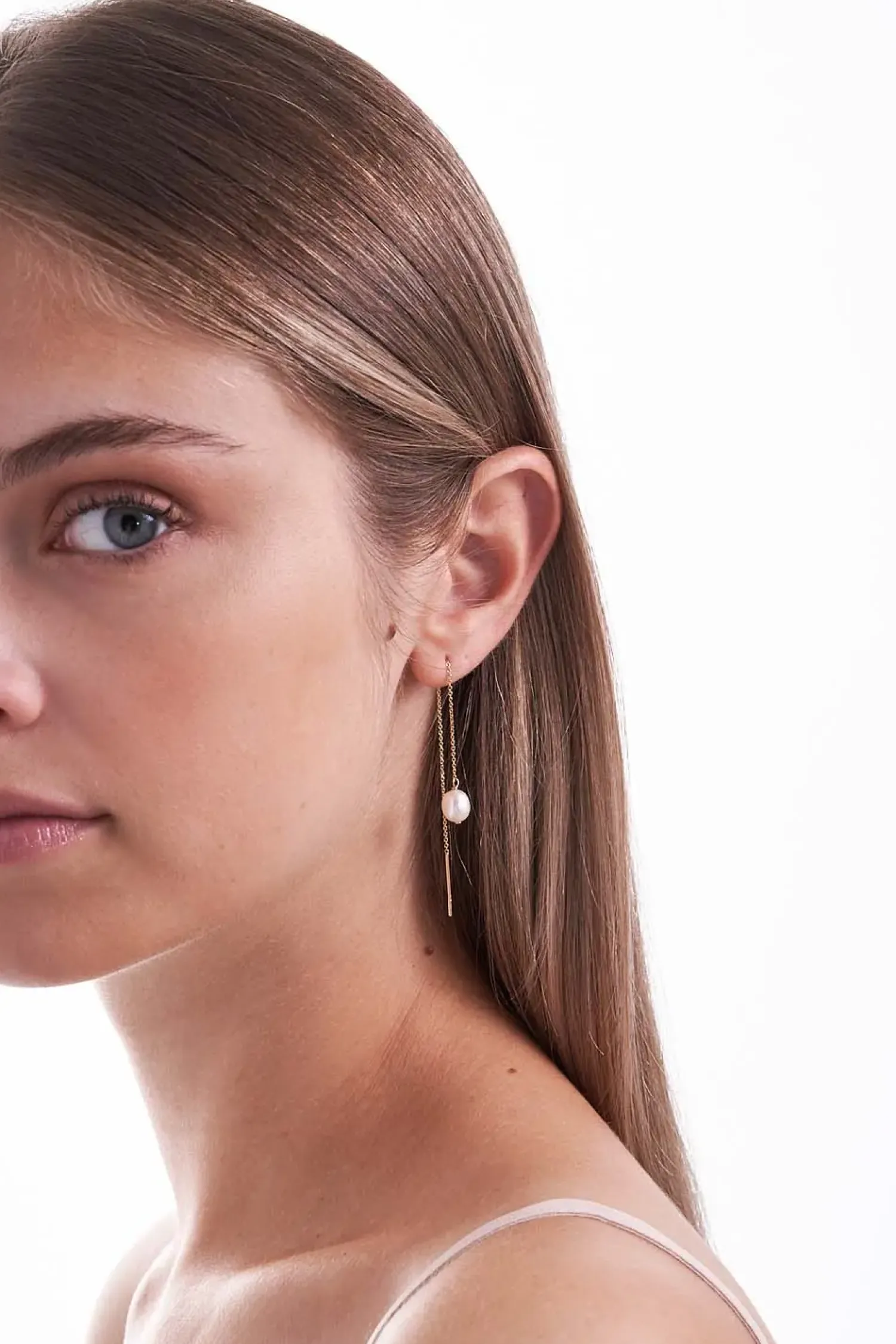 New Bijou Brigitte Orecchini a pendente - Fresh Pearl