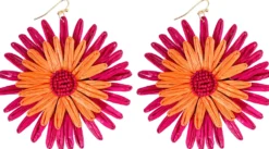 Sale Bijou Brigitte Orecchini a pendente - Fuchsia Bloom