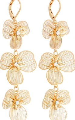 New Bijou Brigitte Orecchini a pendente - Golden Petals