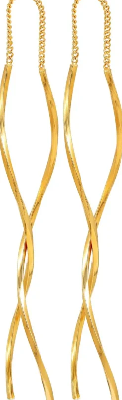 Clearance Bijou Brigitte Orecchini a pendente - Golden Spiral