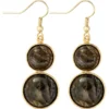 Clearance Bijou Brigitte Orecchini a pendente - Grey Labradorite