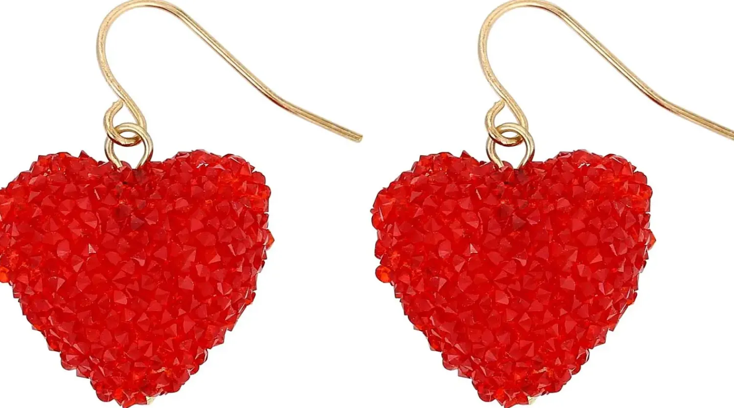 Best Bijou Brigitte Orecchini a pendente - Red Hearts
