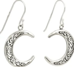 New Bijou Brigitte Orecchini a pendente - Silver Crescent