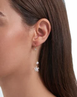 New Bijou Brigitte Orecchini a pendente - Zirconia Flowers